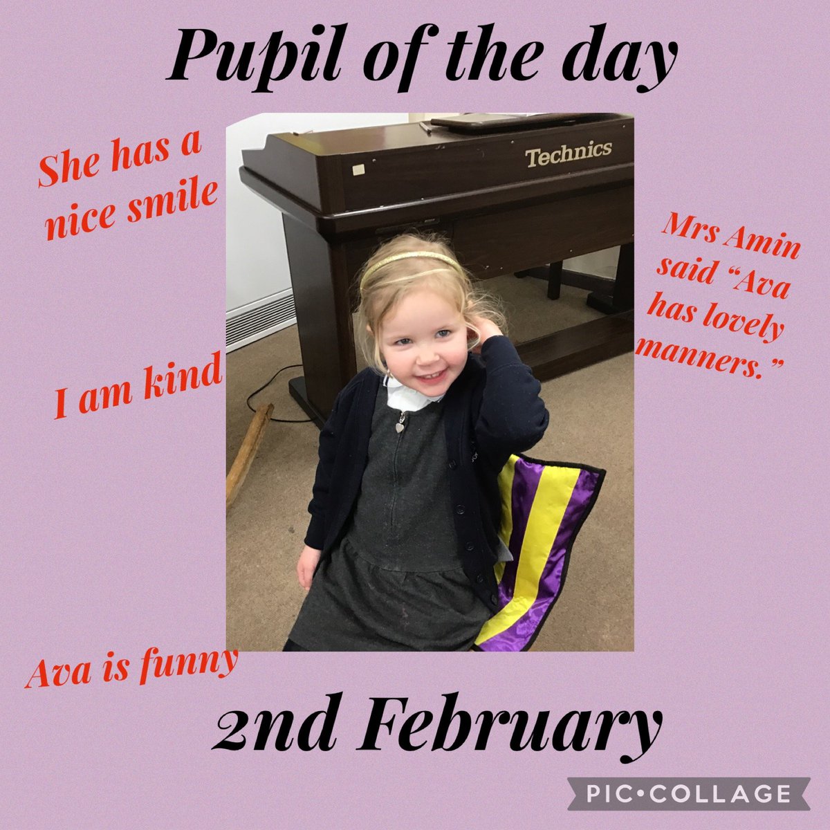 Nursery_BBSM's tweet photo. Well done to our pupil of the day. Ava chose 3 of her friends to use the picker wheel to help us with our compliments @PATHSEdUK @lisa_best01 #smbbPSHE https://t.co/LI36vhGySK