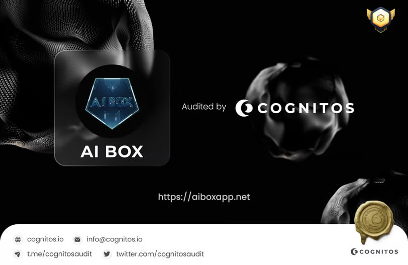 Congratulation to <a href="/aiboxapp/">Aiboxapp</a>  that passed Smart Contract Audit Process by Cognitos

Name: AI Box
Website: aiboxapp.net
Smart Contract:
Arbitrum (ERC-20)
0x3CF419e06c49d0D286F149d86FdA0f4f7b232b20