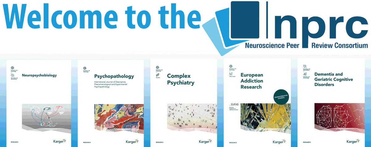 We're happy to welcome 5 new journals to the NPRC!

<a href="/KargerPublisher/">Karger Publishers</a>'s
1. Neuropsychobiology
2. Psychopathology
3. Complex Psychiatry
4. European Addiction Research
5. Dementia &amp; Geriatric Cognitive Disorders

More about us &amp; our participating journals at nprc.incf.org