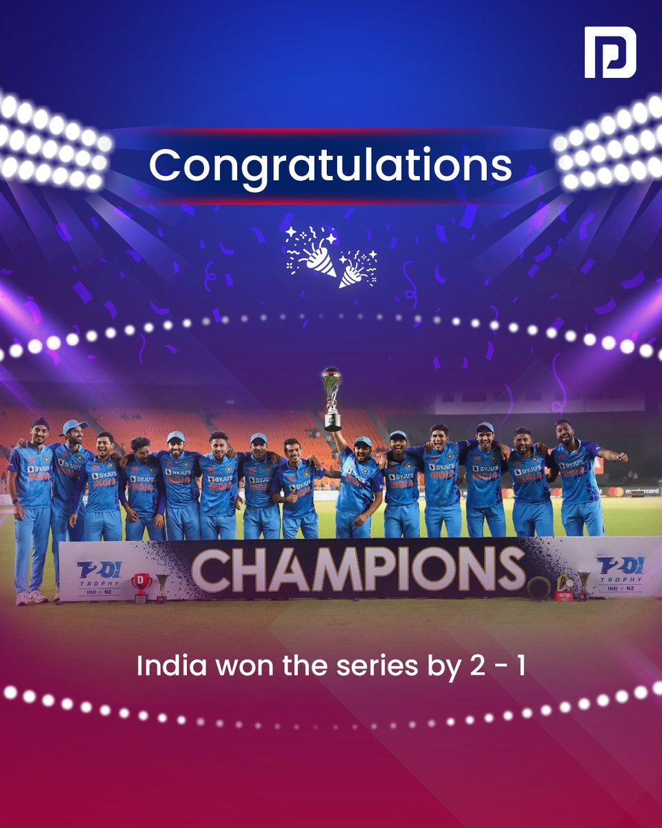 Our team deserves a standing ovation! 🙌🏻 Congratulating team India as they win the T20I series by 2-1 against New Zealand.

#Portronics #PortronicsIndia #India #TeamIndia #INDvNZ #T20 #T20I