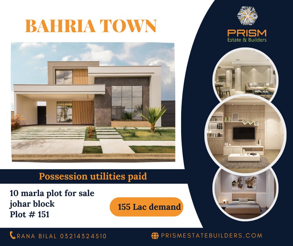 prism_town's tweet image. Bahria Town Lahore
10 marla plot for sale
johar block
Plot # 151

Further Details 
03214324510

#bahriatownlahore #BahriaOrchardplot #BahriaOrchardshop #bhariatownplot #bahriatownhouseforsale #lahoeproperty #propertymanagement #propertyinvestor #propertyinvestment #appartements