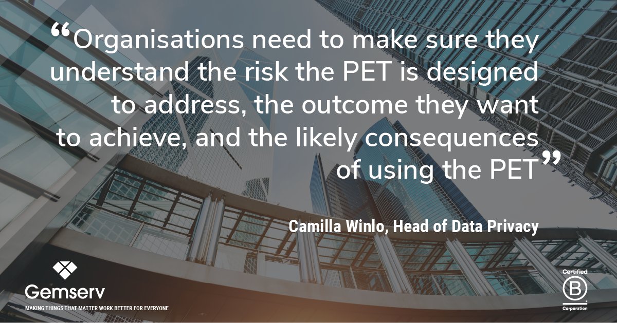Privacy-enhancing technologies (PETs) may help businesses meet their obligations while also gaining the benefits of customer data. There are advantages of PETs, but they must be used with care. 

Camilla Winlo explains all in <a href="/Raconteur/">Raconteur</a>: bit.ly/3WYKJ2M

#PET #DataPrivacy