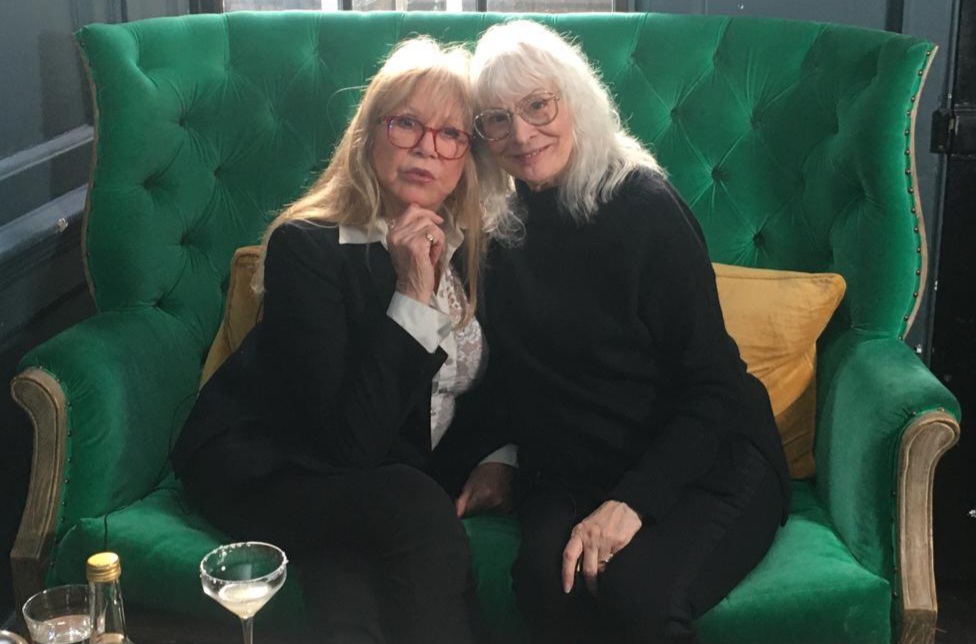 thepattieboyd's tweet photo. So lovely to spend some time with my old pal Chris O'Dell in London last week - we hadn't seen each other in ages! Chris and I filmed some footage for a new documentary that she is making - look out for it later this year, I believe. https://t.co/w8pGAHBY5d