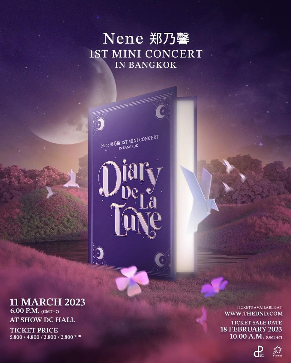 CennyStation's tweet photo. [🌙 IG update]
230202

NENE 郑乃馨 1ST MINI CONCERT ‘DIARY DE LA LUNE’ IN BANGKOK 2023
3/11, 2023, 6pm, Bangkok time
Location: SHOW DC HALL
See you in Bangkok🤍

＃琛馨如意 #เชินเน่ https://t.co/6wzXPLdbM3