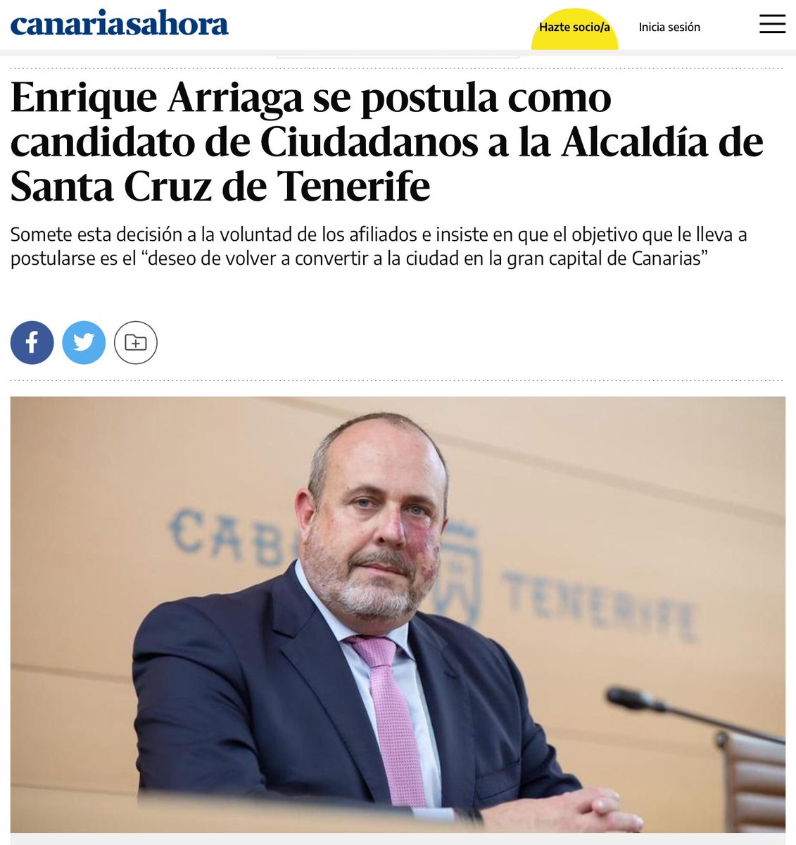 Muy, pero que muy crudo tiene que ver el panorama en el Cabildo de Tenerife para intentar encontrar nuevas víctimas a sus engaños en Santa Cruz.