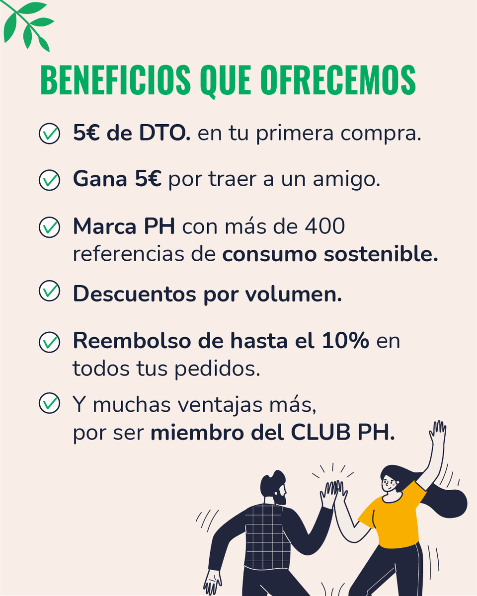 ¿Sabes cuáles son los beneficios de ser miembro del CLUB PH?
💥¡Únete a nuestra gran familia por solo 19,99€ al AÑO! 💥
#cultivatuvida #benefits #ahorrar #marcaph 
⁠