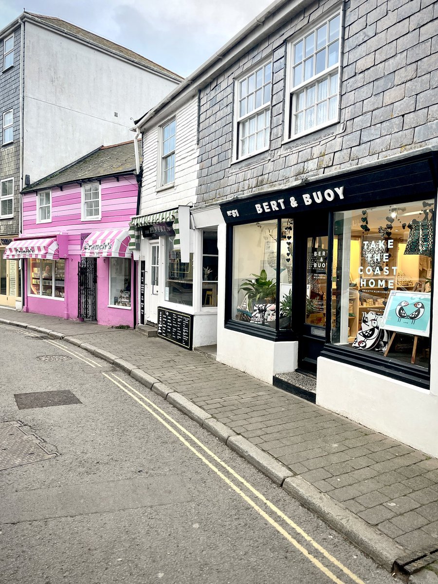 The colour and joy of Fore Street, surrounded by indie shops 💕 Who’s coming to see us this season?