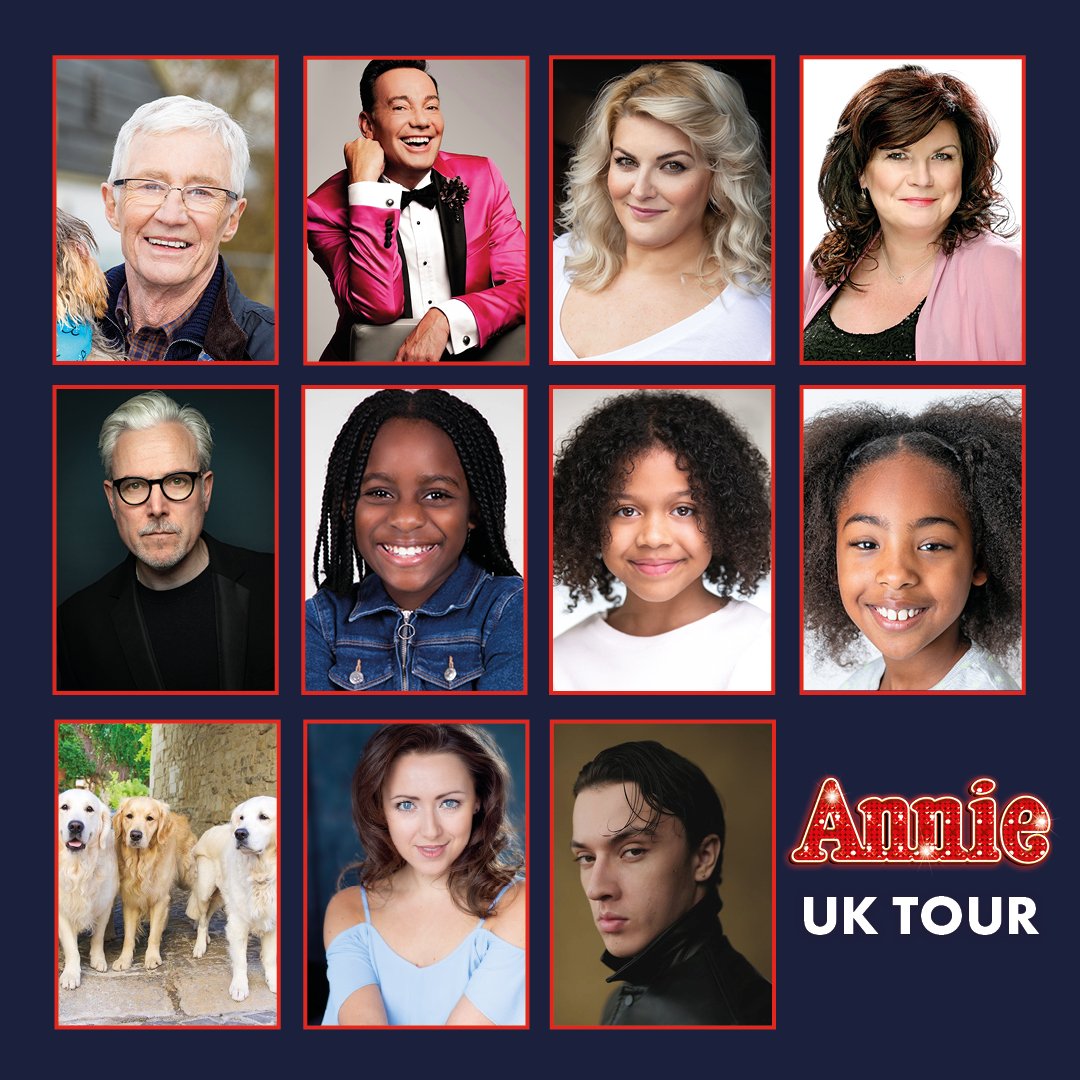 Oh my goodness, oh my goodness! It’s the Annie UK Tour CAST ANNOUNCEMENT! 🎉

🧡 Miss Hannigan - Paul O’Grady, Craig Revel-Horwood, Jodie Prenger, Elaine C Smith
🧡 Daddy Warbucks - Alex Bourne
🧡 Annie - Zoe Akinyosade, Harlie Barthram, Poppy Cunningham