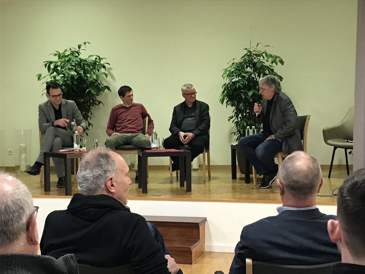 Die neuen Regierungsratskandidaten - Sollberger hat sich entschuldigt - am spannenden Anlass der aktion libero in Arlesheim. Souveräner Auftritt von ⁦<a href="/ThNoack/">Thomas Noack</a>⁩ ⁦<a href="/sp_bl/">SP Baselland</a>⁩ .