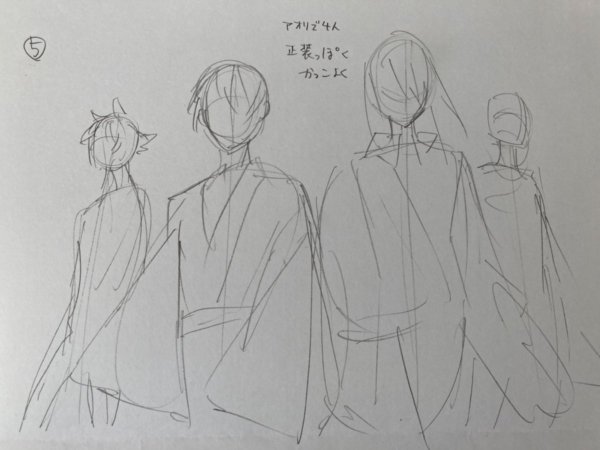 ついでにカラー絵のラフとか下描きも 
