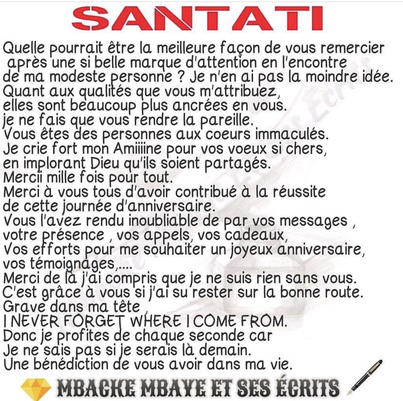 MbackeMbaye0102's tweet image. Merci à vous tous