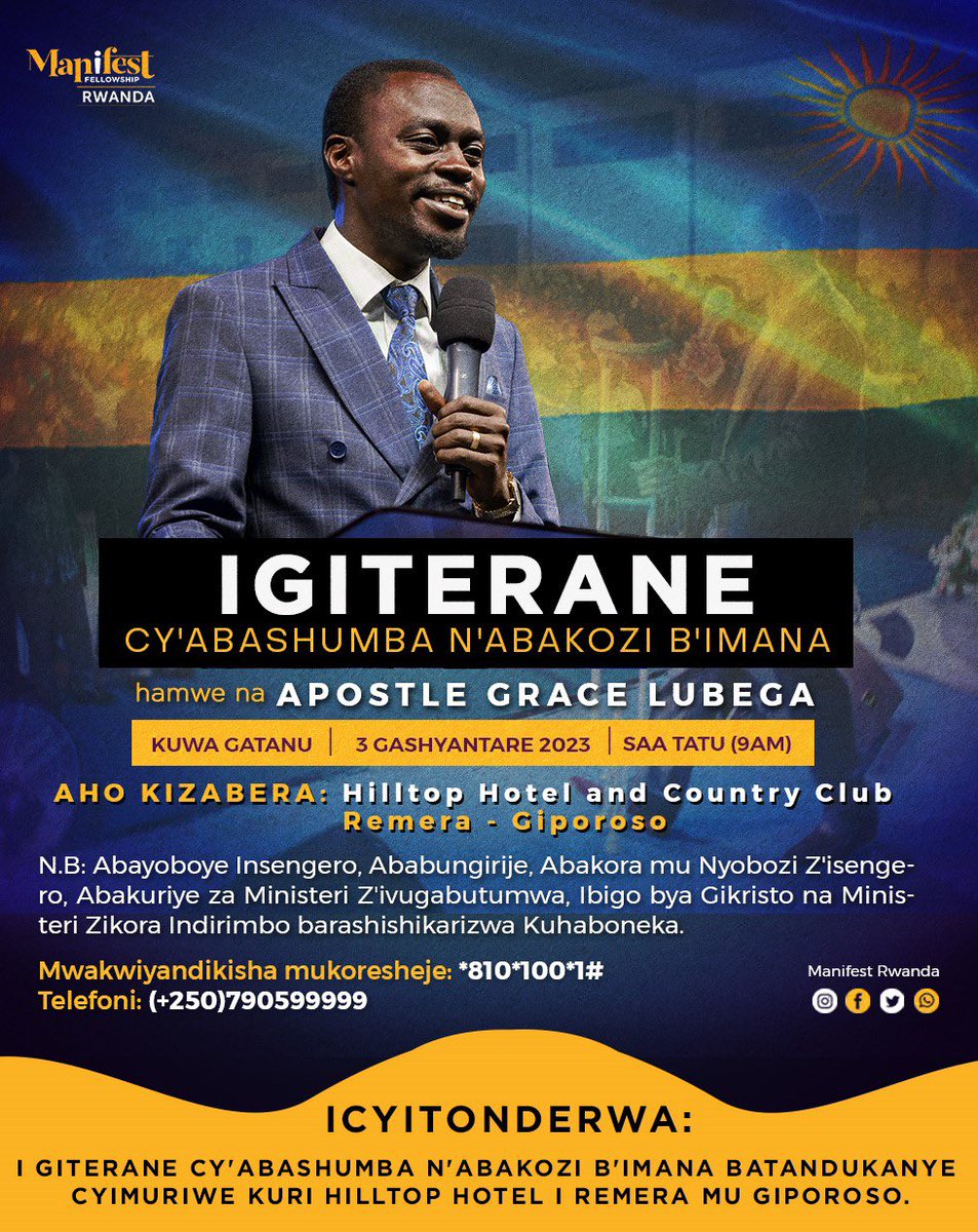 Pastor In Rwanda Manifest Rwanda on Twitter: