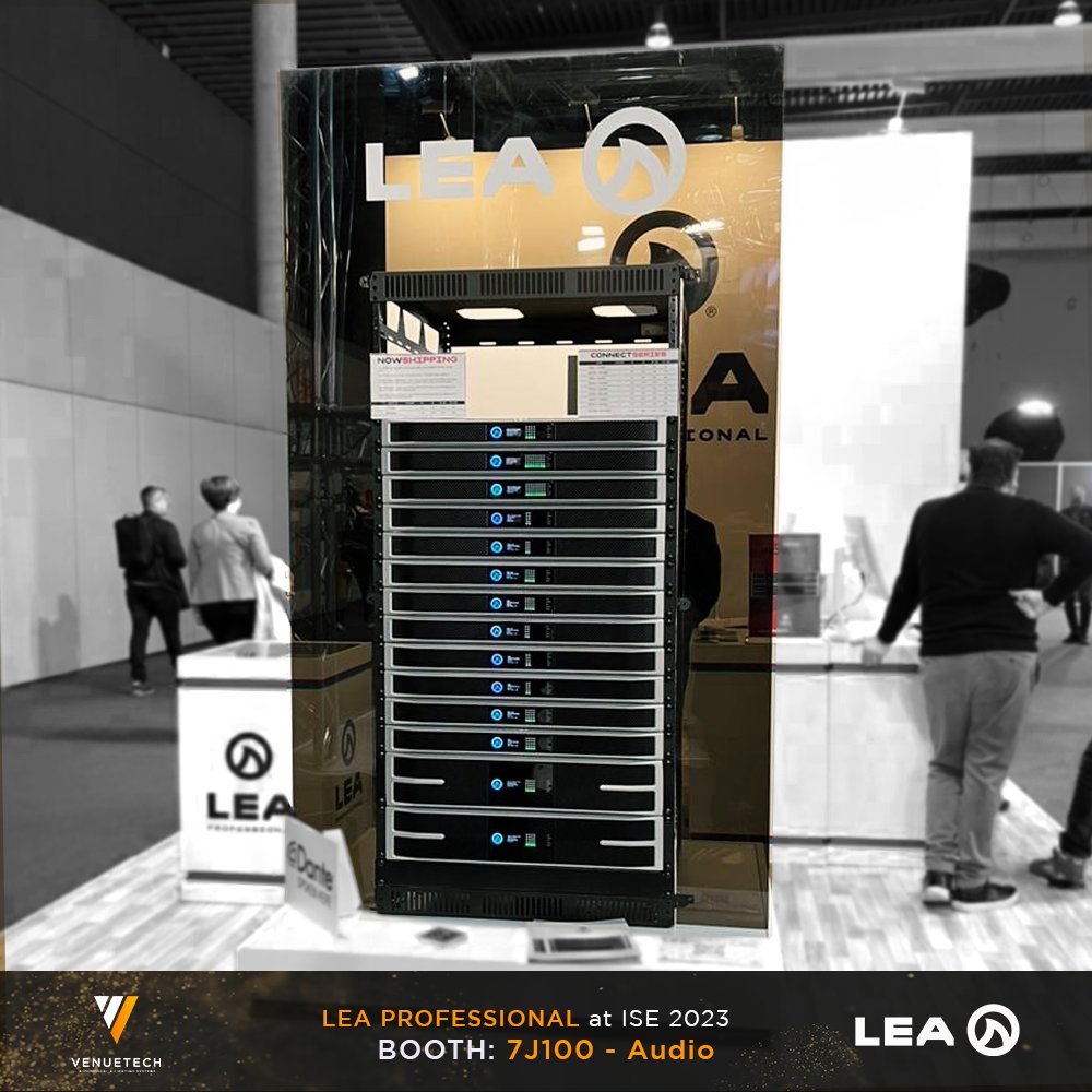 venuetech_'s tweet photo. Visit LEA Professional at Integrated Systems Europe (ISE) 2023! Booth 7J100 - Audio - featuring #connectseries Smart Amplifiers!
#ise #ise2023 #ise23 #amplifiers #smartamplifiers https://t.co/cMAh6Xutv8