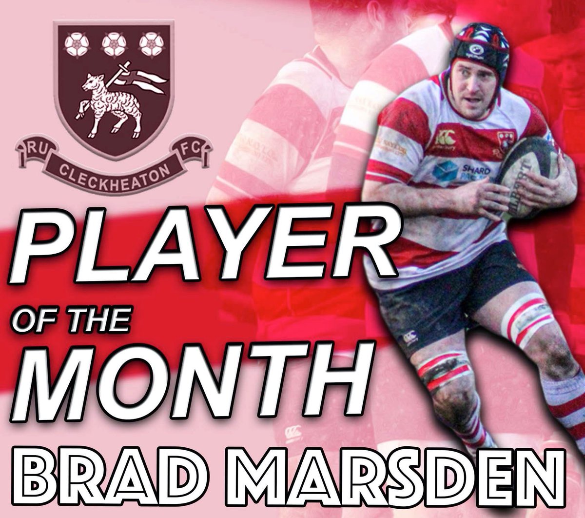 Our first XV player of the month is Brad Marsden. 👏🏼👏🏼👏🏼👏🏼👏🏼 ⚪️🔴⚪️🔴⚪️🔴⚪️