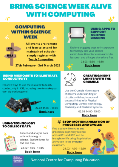 Don't miss our Science Week events 27th Feb - 3rd March!