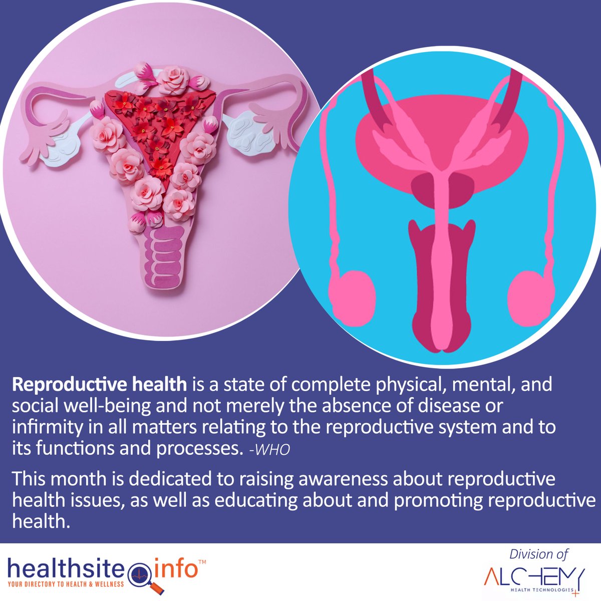 AlchemyHealth_T's tweet photo. Reproductive health is an important aspect of overall health. Seeking information will aid in your education and in taking the necessary precautions to protect and care for yourself.
@hwcwsa
@MensClinic
#ReproductiveHealthMonth
#alchemyhealth
#healthsite.info https://t.co/t85Olk4yB8