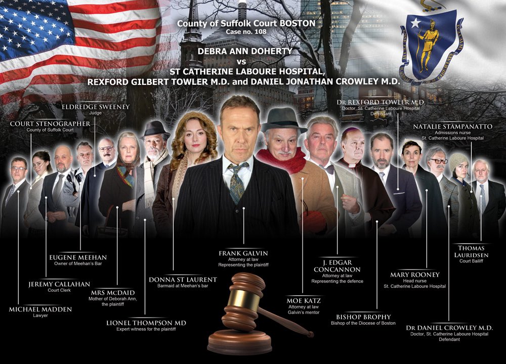 FloralPavilion's tweet image. Meet the characters! 👨‍⚖️

@MGTheatreCo presents the courtroom thriller, The Verdict. Coming to Floral Pavilion next week with a fantastic cast led by Jason Merrells, Richard Walsh and Reanne Farley. 🎭💼

📆 Tue 7 to Sat 11 Feb 2023
🎟️ bit.ly/3M3qso4