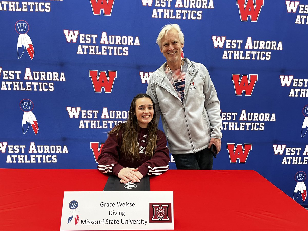WAHS_swim_dive's tweet photo. Congratulations to Grace Weisse on committing to Missouri State next year for Diving! Thank you for everything that you have done for the West Aurora Girls Diving team these past few years! @MissouriStBears https://t.co/iarNQmMQOd