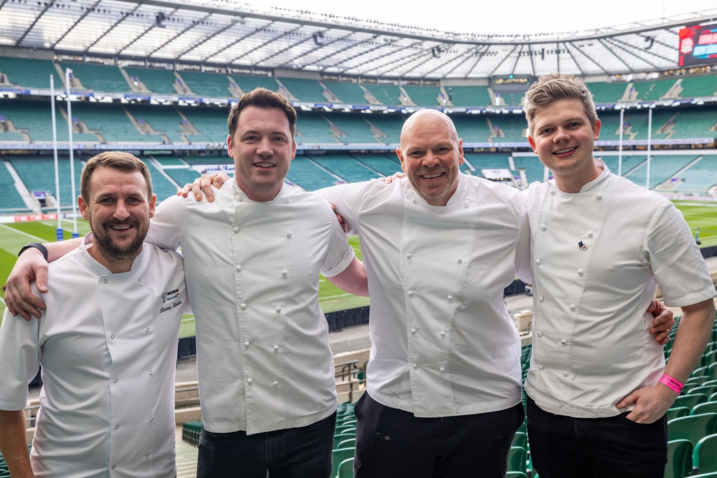𝗜𝗻𝘁𝗿𝗼𝗱𝘂𝗰𝗶𝗻𝗴: Tom, Tommy, Tom and Tom 😆 Your chef line-up in hospitality over the @sixnationsrugby 2023 👨‍🍳 @ChefThomasRhode | @TommyBanks8 | @ChefTomKerridge | @BootonTom