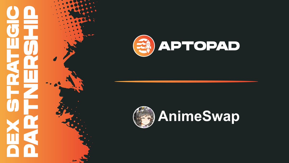 aptopad_io's tweet image. We are happy to announce our new strategic partnership with  @animeswap_org ⛩️🍜

In honor of this we will give 1000 $APD to our FAM❤️

- Drop your address 👇🏻
- Follow us 💎

#Aptos #AptosNFT #AptosEcosystem  #aptopad