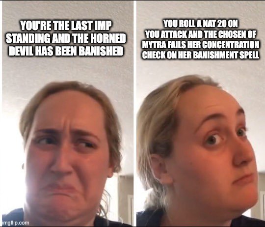 selenlanoir's tweet photo. Yesterday's #OnceUponInWaterdeepDND in a nutshell https://t.co/iL3WagBrra