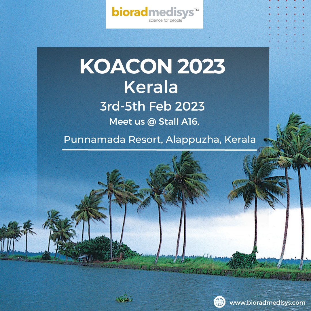 biorad_medisys's tweet photo. Experience our comprehensive orthopedic product range @ KOACON’ 23 - Kerala on 3rd -5th Feb 2023. Meet us at Stall A16, Punnamada Resort, Alappuzha, Kerala.
#bioradmedisys #scienceforpeople #Innovation #technology #stability #orthopedics #advancedexperience #orthopedicsurgeon https://t.co/0ZWCZqLAE1