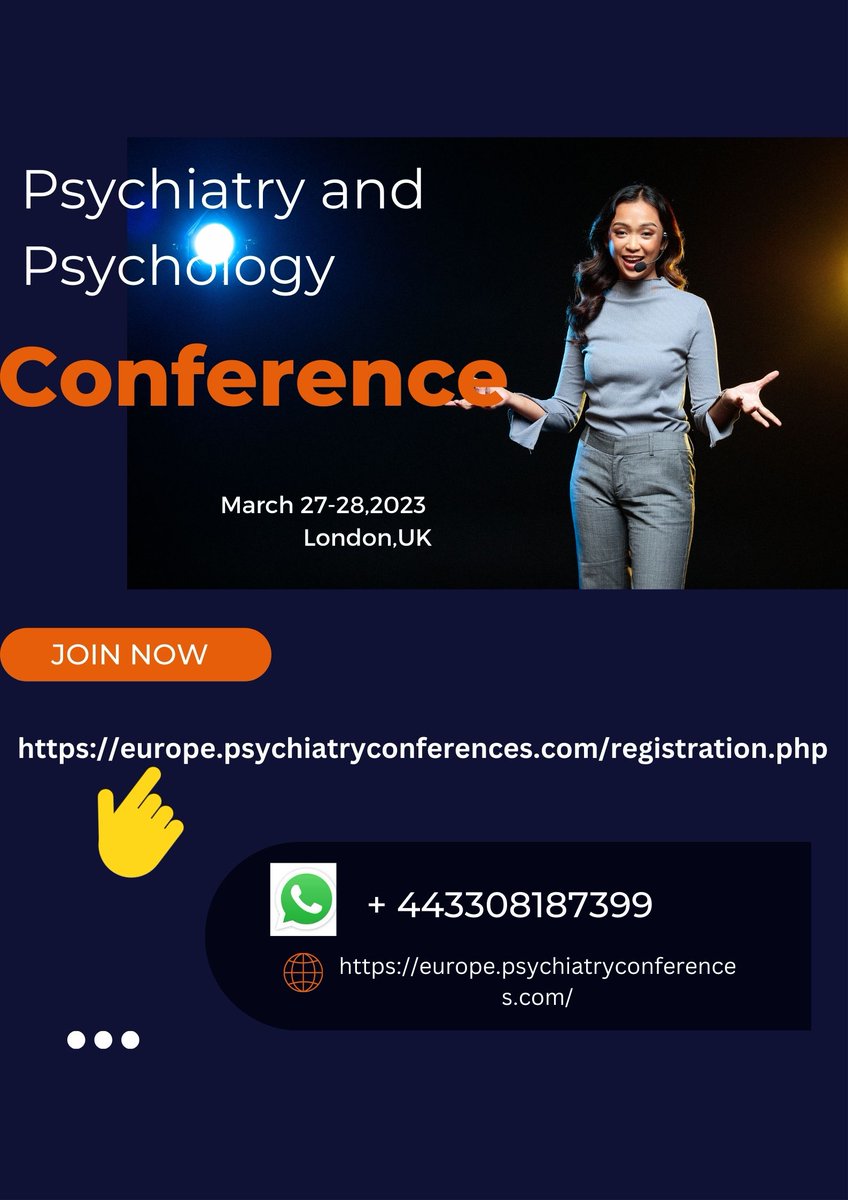 Join our Euro Psychiatry 2023 Conference to connect with #Psychiatrists #Psychologists #Researchers
March 27-28,2023 London,UK
<a href="/SwissSsbp/">Swiss Society of Biological Psychiatry (SSBP)</a> @NateurNeuro