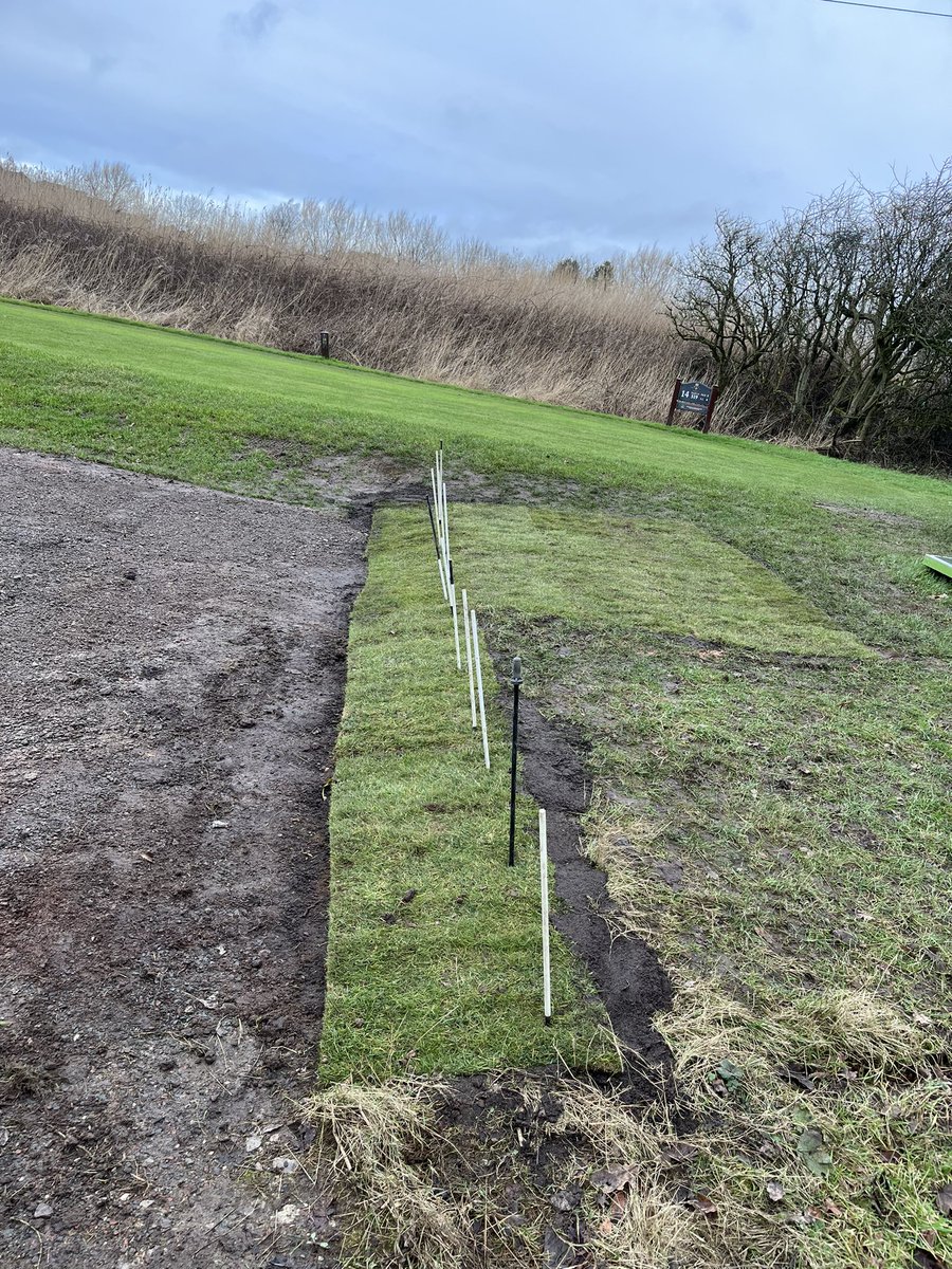 PGC Greenkeeper (@jameshargreav10) on Twitter photo Another little job done this morning, the old winter tee matt on the 14th dug out then filled in and turfed over, please keep off the turf 👍⛳️<a href="/Penwortham_GC/">Penwortham Golf Club</a> Another little job done this morning, the old winter tee matt on the 14th dug out then filled in and turfed over, please keep off the turf 👍⛳️<a href="/Penwortham_GC/">Penwortham Golf Club</a>