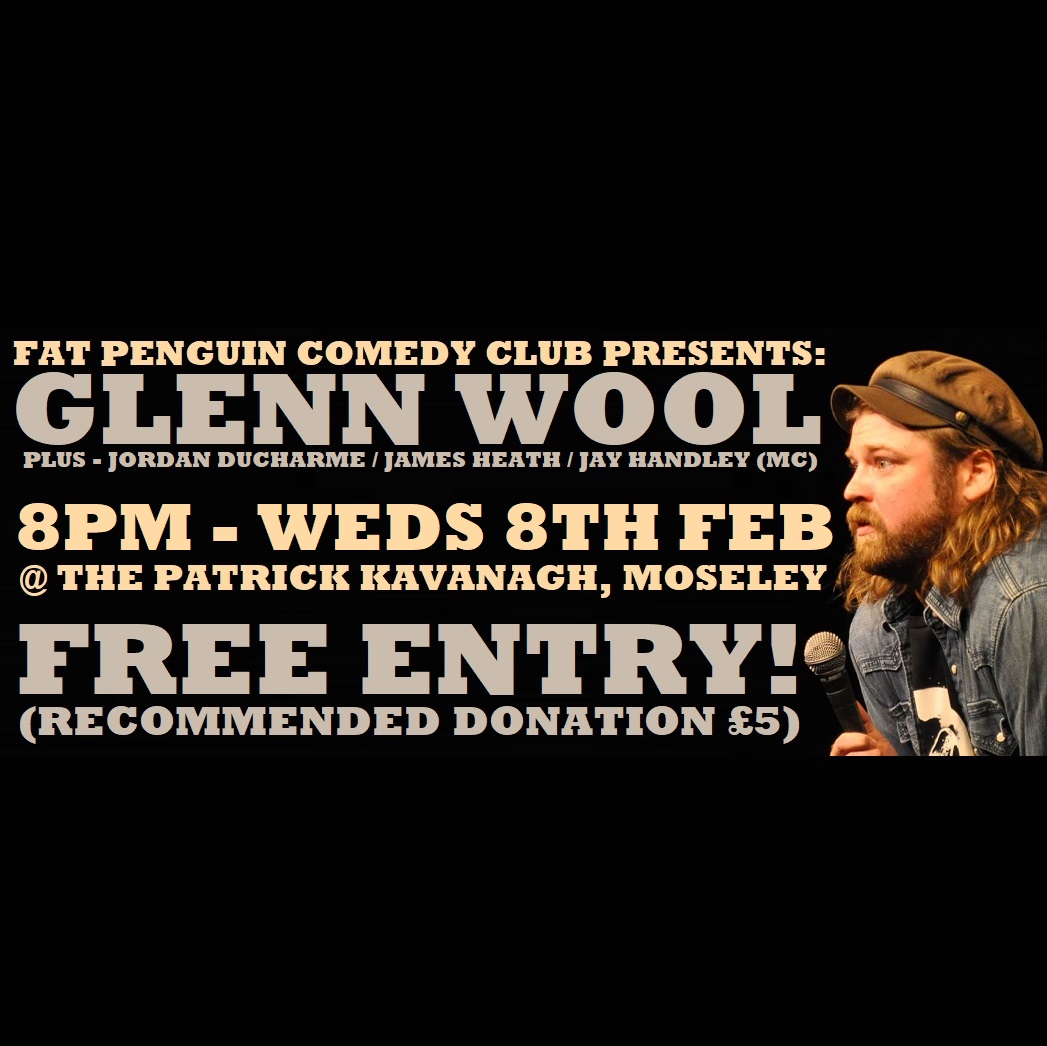 NEXT SHOW!!
8PM - WEDS 8TH FEB

#moseley #birmingham #westmidlands

@GlennWool  headlining!!

@FunnyJordanD  opening!

James Heath in the middle!

Hosted by 
@JayWHandley

#FreeEntry !
(Recommended Donation £5)

#moseleyevents #birminghamevents