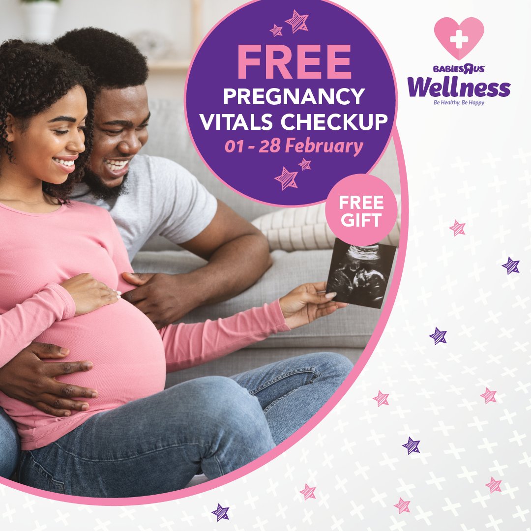 It's Pregnancy Awareness Month and we're celebrating moms-to-be! 🤰🏻

To honour this special time, Babies R Us is offering a FREE pregnancy vital check-up from the 1st to the 28th of February. Plus, receive a free gift, while stocks last. 🙂

babiesrus.co.za/book-wellness-…