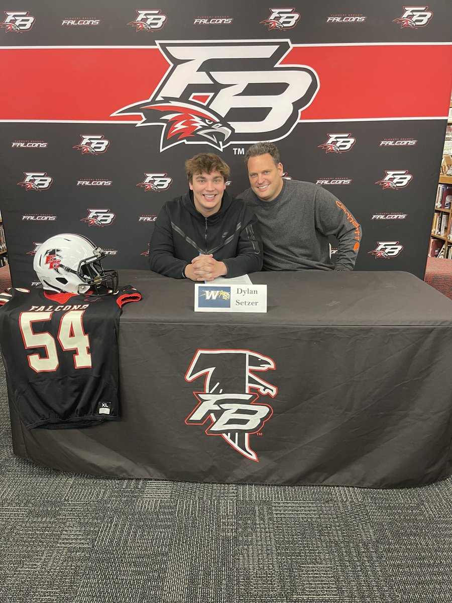 Congratulations to Dylan Setzer on signing his scholarship to play football at Wingate University.
