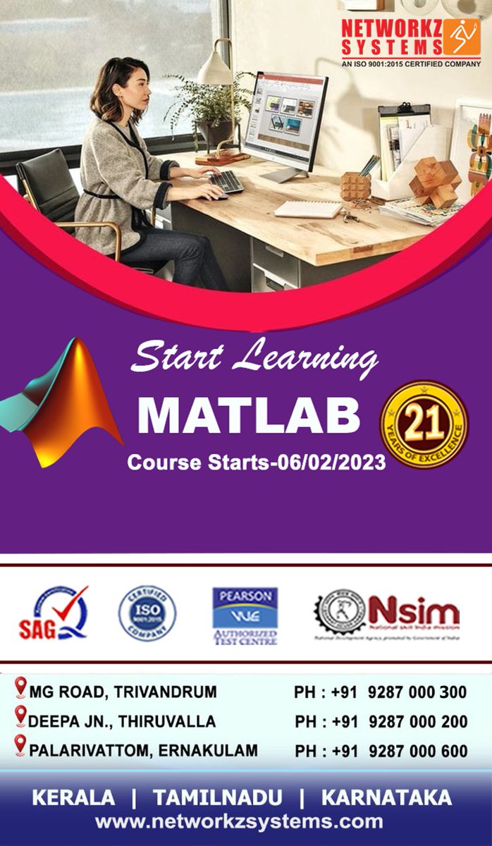 #Networkzsystems 
#networkzsystemstrivandrum 
#networkz 
#matlab
#electronics 
#electroniccourses 
#programmer 
#developer 
#electronicengineering 
#electronicsjobs 

for more details wa.me/9287000900