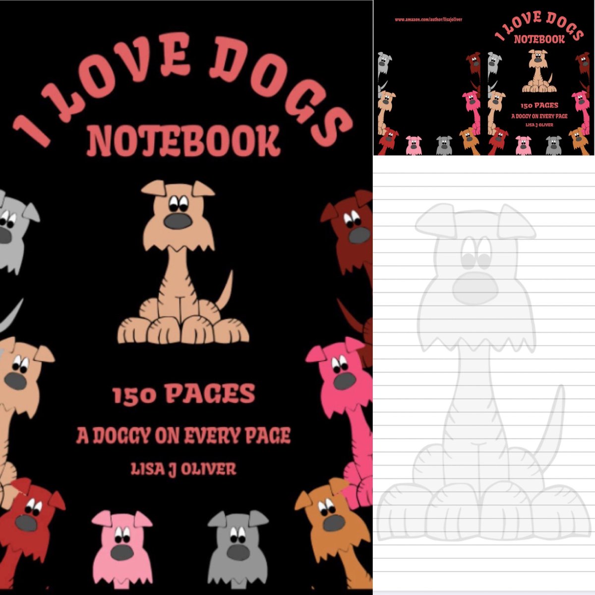 I LOVE DOGS NOTEBOOK OUT NOW ON AMAZON amazon.com/author/lisajol… #ilovedogs #dog #notebook #amazon #lisajoliver #k9 #giftidea #animallover #dogdad #dogmom #cute #kdp #jotter #smallbiz #gift #puppylove #pup #Trending #dogmum #amazonbooks #150pages #compositionnotepad #rulledlines