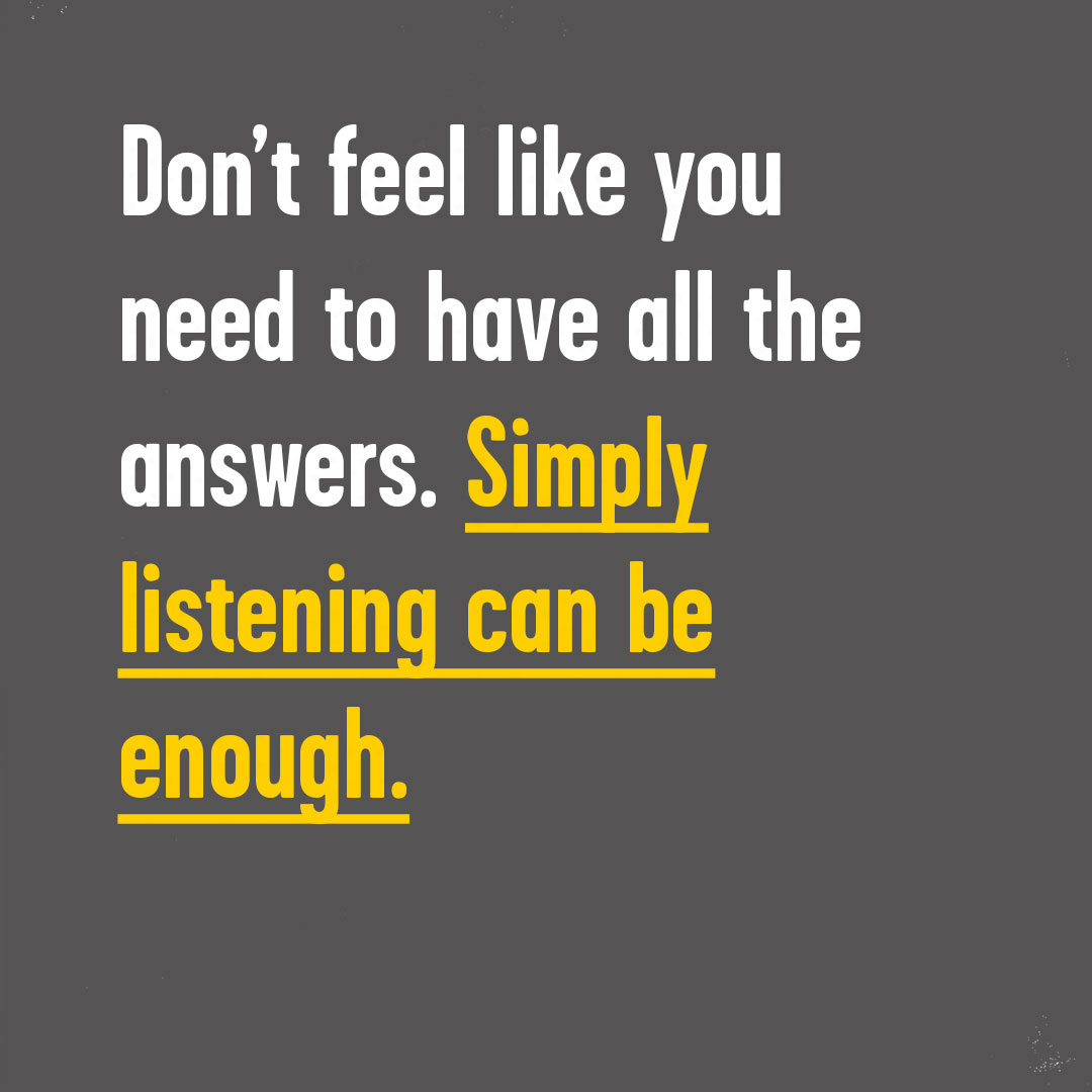 Our advice on how to be a better listener this #TimeToTalkDay.