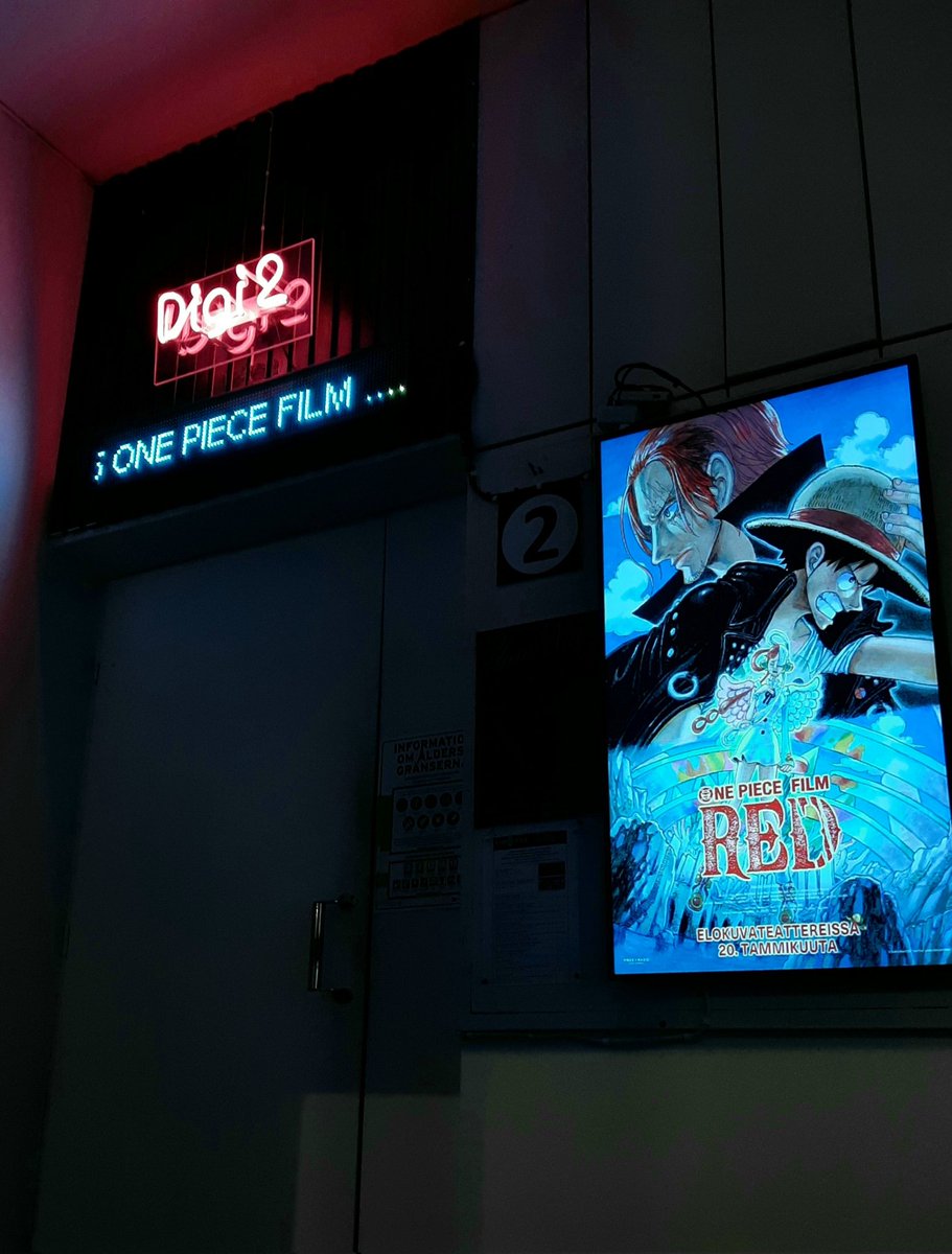 BatmansSons's tweet photo. Kävin katsomassa #ONEPIECEFILMRED :n kolme kertaa omalla paikkakunnallani. Elokuva oli häkellyttävä, täynnä hyvää musiikkia ja se oli odottamisensa arvoinen! Kiitoksia @cinemamondo_fi ja erityisesti ne henkilöt jotka tämän leffan saivat tuotua suomen valkokankaille! <3 https://t.co/fNS3KE4F8o