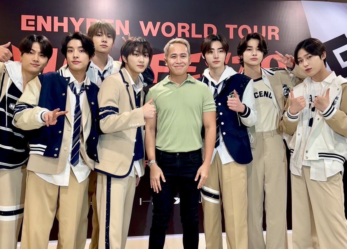 MJ Felipe (@mjfelipe) on Twitter photo I had so much fun talking to <a href="/ENHYPEN/">ENHYPEN OFFICIAL</a>
Jake: 'so nice to see you again'
Sunoo: 'you dyed your hair'
Me to Jungwon: advance happy birthday!
Heesung saw my guitar keychain & he remembered wearing his.
Our Tagalog practice - super fun!
In behalf of your FILO Engenes, thank you😭 I had so much fun talking to <a href="/ENHYPEN/">ENHYPEN OFFICIAL</a>
Jake: 'so nice to see you again'
Sunoo: 'you dyed your hair'
Me to Jungwon: advance happy birthday!
Heesung saw my guitar keychain & he remembered wearing his.
Our Tagalog practice - super fun!
In behalf of your FILO Engenes, thank you😭