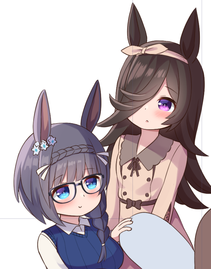 ライスシャワー(ウマ娘) 「ロブロイwip… 」|ねぷてぃのイラスト
