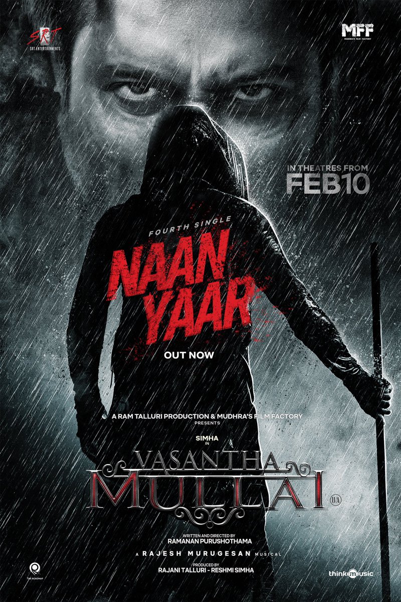 MUDHRA'S FILM FACTORY (@mffproductions) on Twitter photo Ivan Kaala Kaala Kelvi thano? 😈
#NaanYaar from SIMHA’s #VasanthaMullai is out now 🔥
A <a href="/RajeshMRadio/">Rajesh Murugesan</a> musical 🎵
✍️ <a href="/iamKarthikNetha/">lyricist karthik netha</a> & 🎤 - <a href="/RajeshMRadio/">Rajesh Murugesan</a> ❤️
▶️ youtu.be/H4ESo68mTPQ
🎦 In theatres from Feb 10 2023… Ivan Kaala Kaala Kelvi thano? 😈
#NaanYaar from SIMHA’s #VasanthaMullai is out now 🔥
A <a href="/RajeshMRadio/">Rajesh Murugesan</a> musical 🎵
✍️ <a href="/iamKarthikNetha/">lyricist karthik netha</a> & 🎤 - <a href="/RajeshMRadio/">Rajesh Murugesan</a> ❤️
▶️ youtu.be/H4ESo68mTPQ
🎦 In theatres from Feb 10 2023…