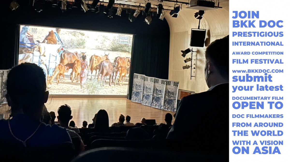 Calling for entries for BKK DOC 2023 “VISIONS ON ASIA” award competition submit your documentary and be part of BKK DOC Festival

Open for submission: 20th January 2023 - 31st July 2023
 filmfreeway.com/bkkdoc
#bkkdoc2023 #filmfestival <a href="/AFBKK/">Alliance Française Bangkok</a>