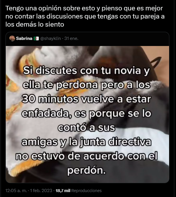 Precisamente una de las cosas que más poder le dio a mi maltratador sobre mi, fue mi creencia de que no debía contar los problemas que tenía con él a mi familia y amigos, porque sería dejarlo mal. Me daba miedo y vergüenza exponerlo, y fue fatal.⬇️