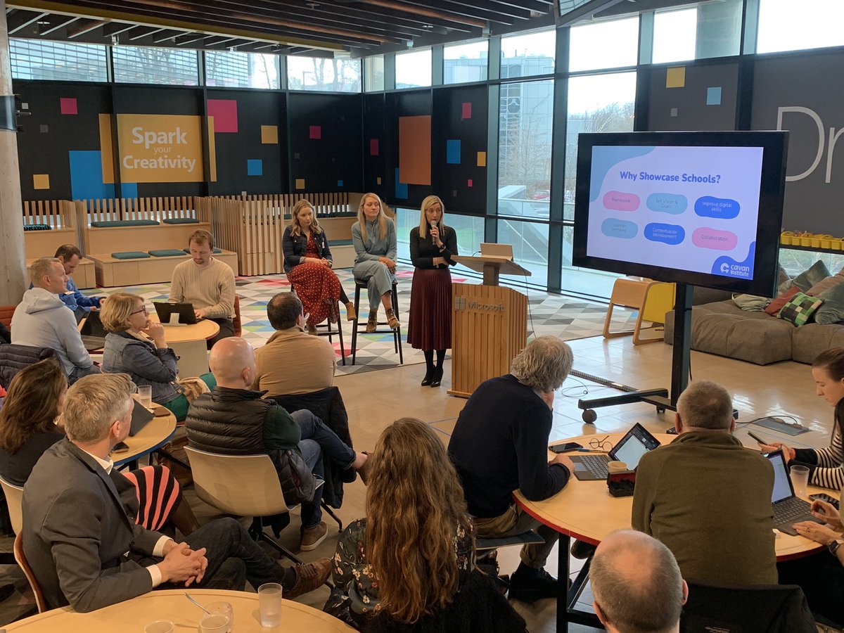 Speaking now - the team from Cavan Institute reflecting on their journey from Incubator School to Showcase School 🧭 

#MicrosoftEDU #MIEExpert #ShowcaseSchoolDay