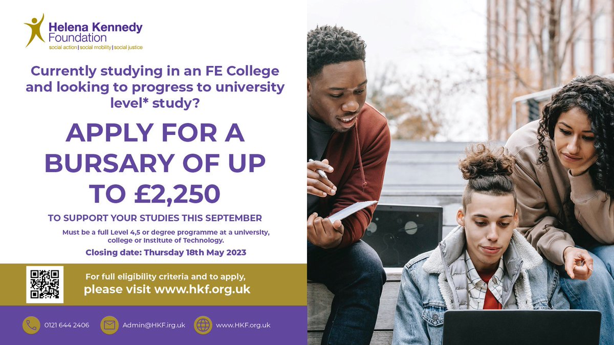 TheHKF's tweet photo. We are delighted to announce applications are now open for students wishing to apply for our HE 2023 bursary scheme!
For full details on how to apply visit our website below⬇️
https://t.co/mXzDKSI8La
#hkf #timetotalk #learningworked https://t.co/7MxSrpdPjY