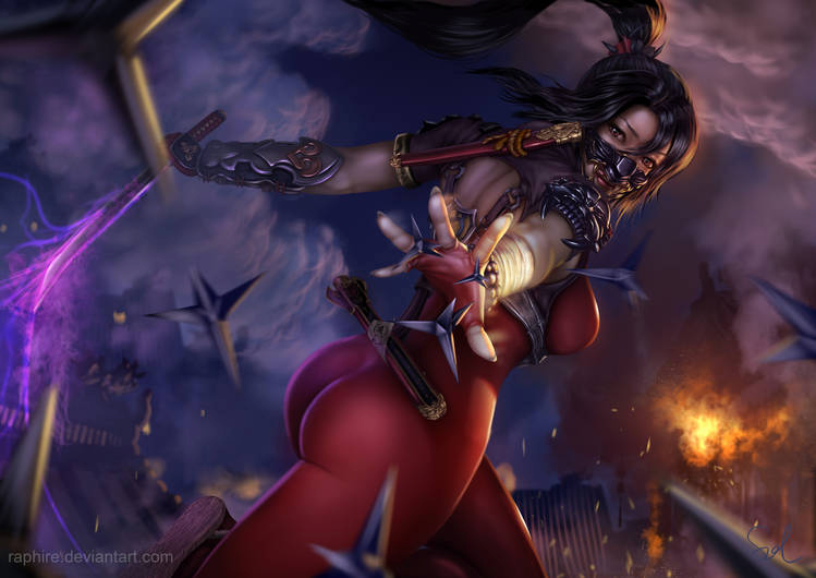 raphireart's tweet photo. @FromHappyRock It'll have to be these two--"The Yeast Beast and the Well-Bread Girl" and "Taki from Soul Calibur" Literally night and day hahaha https://t.co/NnEiDvO4GK