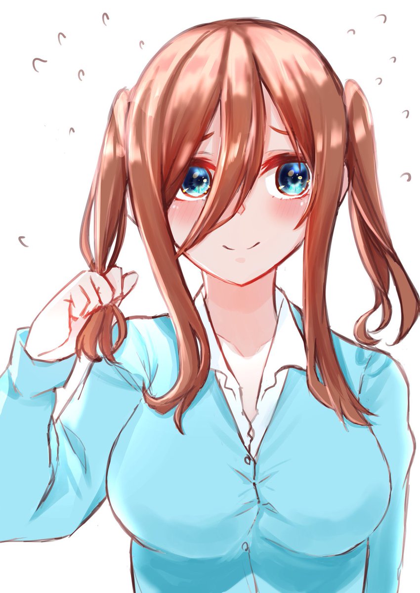 やよいさんがTwitterに投稿した中野三玖(五等分の花嫁)のイラスト。