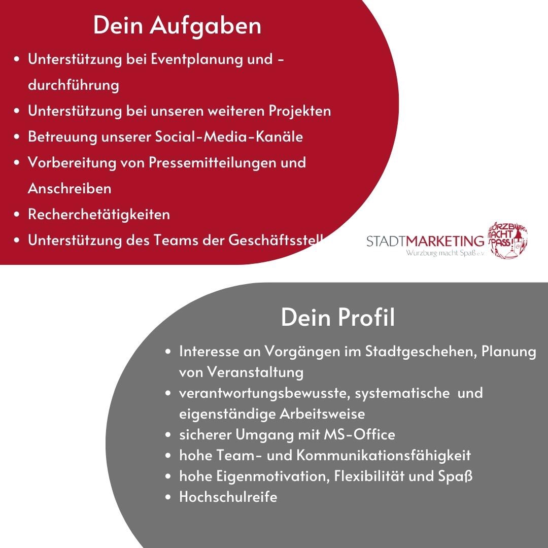 Wir freuen uns auf Eure Bewerbungen. Mehr Infos findet Ihr hier: wuems.de/karriere

#würzburg #wuems