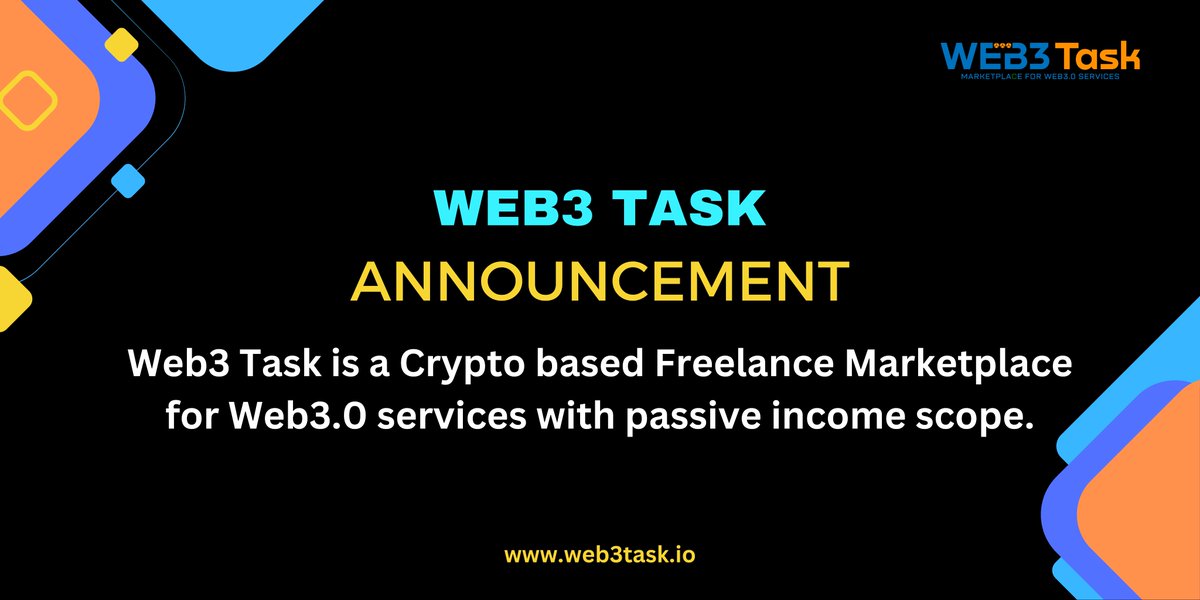 w3task's tweet photo. Web3 Task Announcement published on Bitcointalk Forum

https://t.co/n9i3fmnmSP https://t.co/TcpkZXQE2u