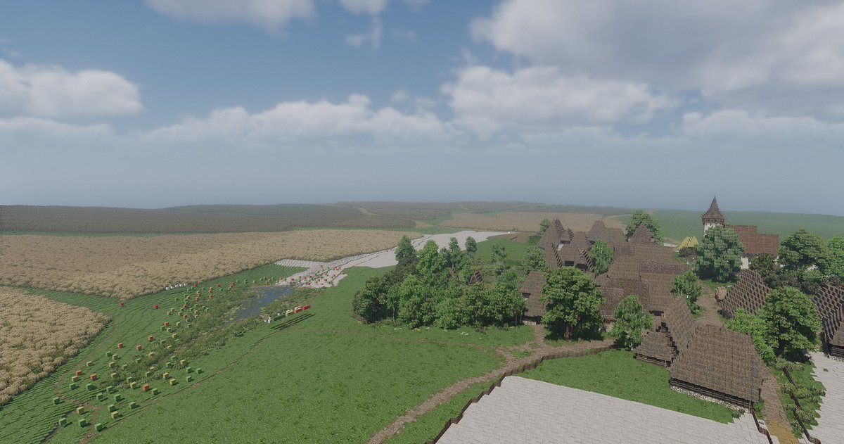 hfranz_official's tweet photo. I love this shot. Really highlights the scale of the project when you consider the distance you see doesn't even reach the North-Western edge of the map! 🗺️

#WeAreConquest #ConquestReforged #Minecraft #BuildingCakov #Minecraftbuilds #minecraft建築コミュ https://t.co/3ikeMjHnyy