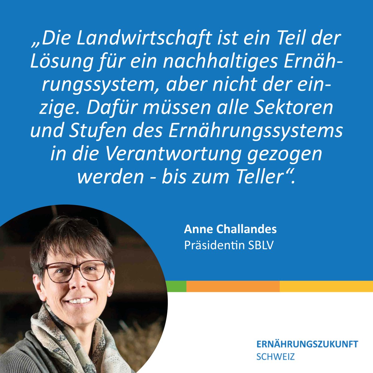 Bürger:innenrat für Ernährungspolitik (@bep_schweiz) on Twitter photo Für <a href="/sbv/">Schweizer Bauernverband</a>-Vizepräsidentin <a href="/ChallandesAnne/">Anne Challandes</a> müssen alle Sektoren und Stufen des Ernährungssystems in die Verantwortung gezogen werden - von der #Landwirtschaft bis zum Teller.
Die Aufzeichnung des Livestreams vom #Ernährungssystemgipfel finden Sie hier:
youtube.com/watch?v=sIGfIc… Für <a href="/sbv/">Schweizer Bauernverband</a>-Vizepräsidentin <a href="/ChallandesAnne/">Anne Challandes</a> müssen alle Sektoren und Stufen des Ernährungssystems in die Verantwortung gezogen werden - von der #Landwirtschaft bis zum Teller.
Die Aufzeichnung des Livestreams vom #Ernährungssystemgipfel finden Sie hier:
youtube.com/watch?v=sIGfIc…