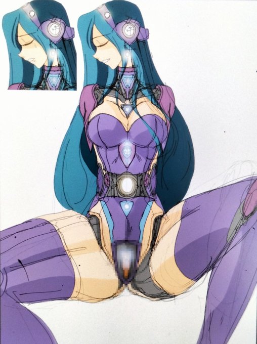 ネタ出し用に描いたロボ娘さんのラフです 