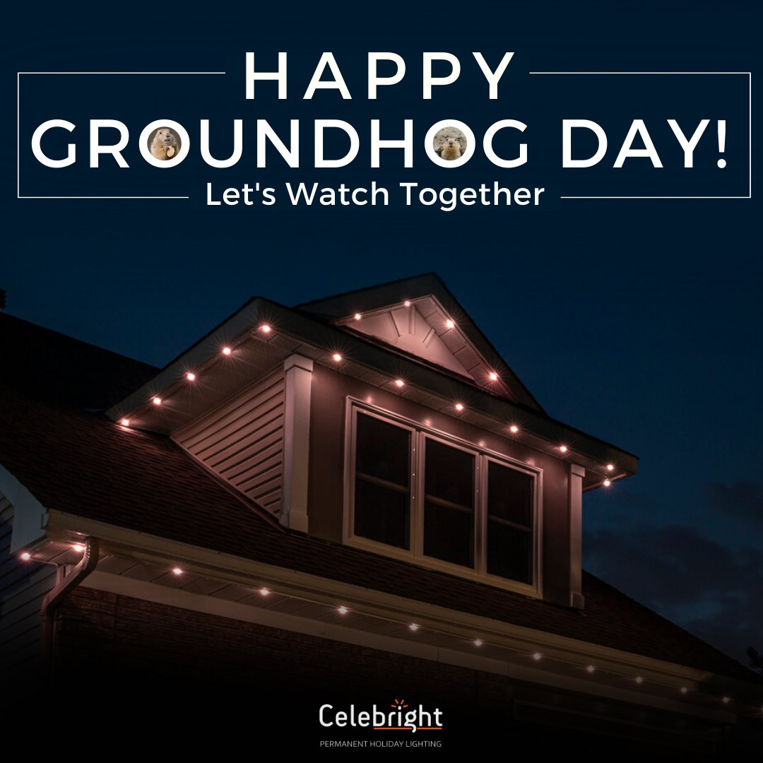 Happy Groundhog Day!

#celebright #groundhogday #celebrightlighting #spring #winter #permanentlighting #permanentlights